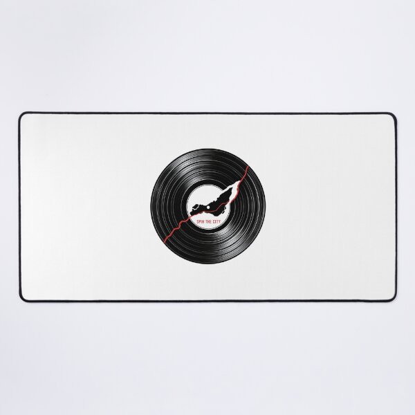 Item preview, Spin The City Montréal Island Vinyl Record Music Graphic designed and sold by Fenay Designs.