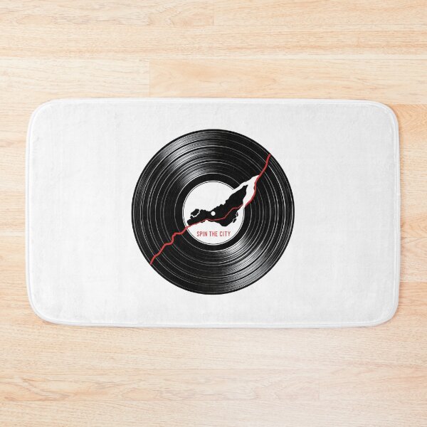 Item preview, Spin The City Montréal Island Vinyl Record Music Graphic designed and sold by Fenay Designs.