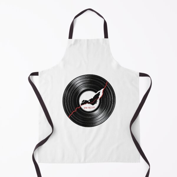 Item preview, Spin The City Montréal Island Vinyl Record Music Graphic designed and sold by Fenay Designs.