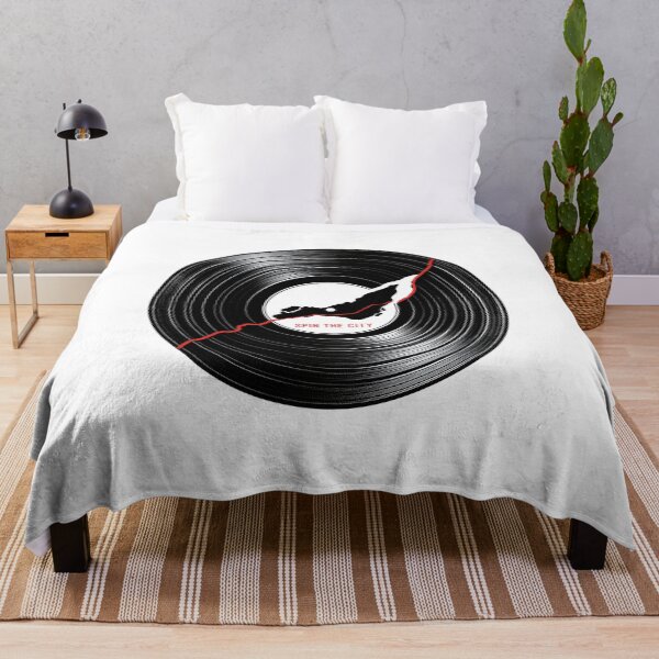 Item preview, Spin The City Montréal Island Vinyl Record Music Graphic designed and sold by Fenay Designs.