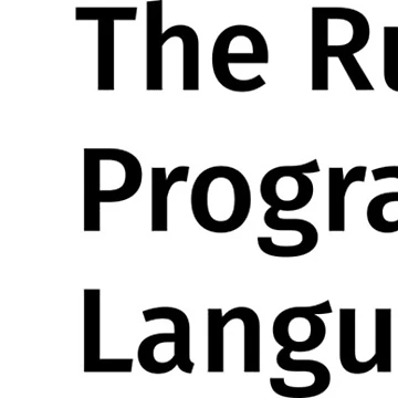 Artwork thumbnail, The Rust Programming Language by vincent-mader