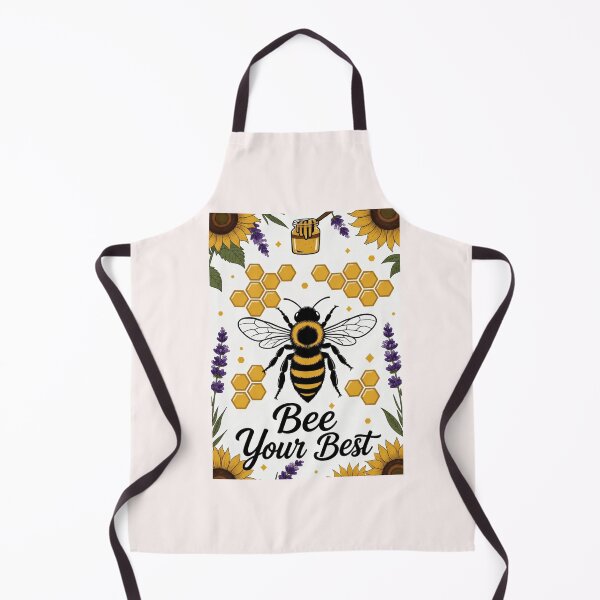 Item preview, Bee Your Best Positive Honey Bee and Sunflowers Pun Illustration designed and sold by HALYNA070824.