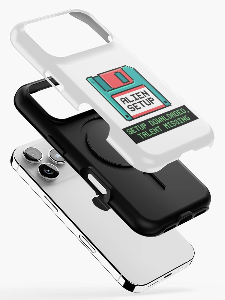 Thumbnail 2 of 4, iPhone Case, Setup Downloaded, Talent Missing - Sim Racing Humor designed and sold by GarageGraphics.