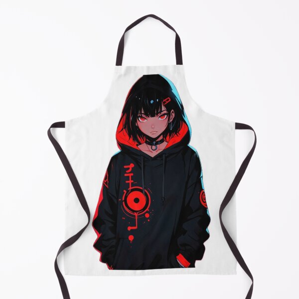 Item preview, Cyber Anime Girl Red Eye Urban Streetwear Design designed and sold by AnimDream .