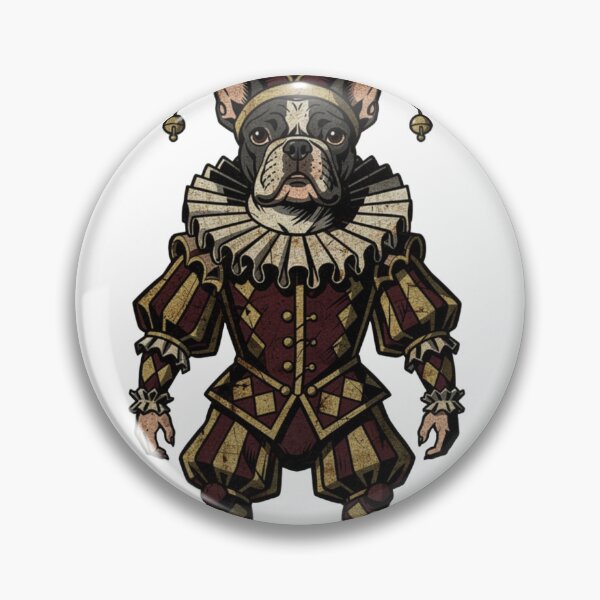 Item preview, The Court Jester Frenchie - Dark Academia Dog Apparel designed and sold by frenchiesociety.co.