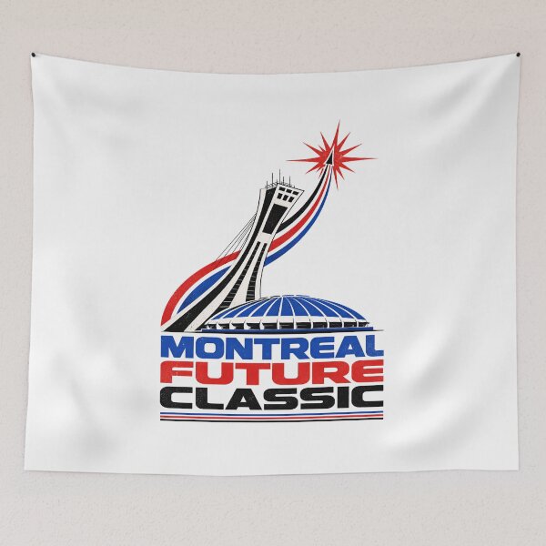 Item preview, Montreal Future Classic Olympic Stadium Retro Graphic designed and sold by Fenay Designs.