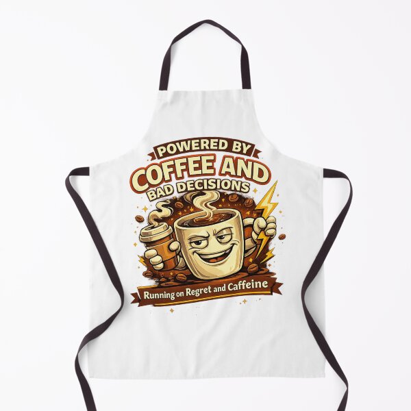 Item preview, Powered by Coffee and Bad Decisions designed and sold by PeterPunkt.
