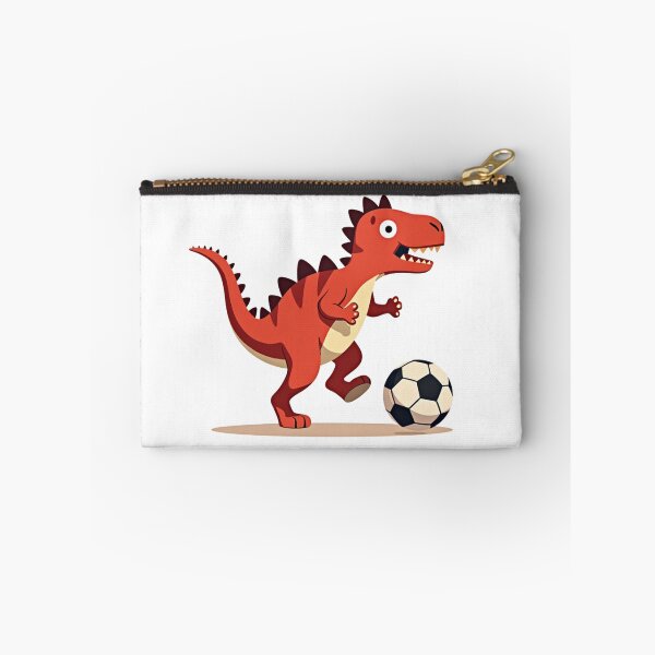 Artikelvorschau, Roter Dinosaurier spielt Fußball entworfen und verkauft von Prints by Mat.