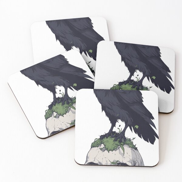 Item preview, Raven on Mossy Skull designed and sold by IllumeInk.
