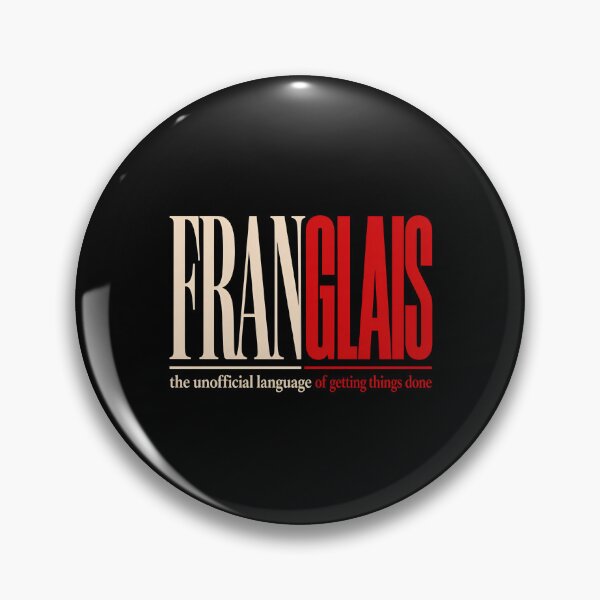 Item preview, Franglais Unofficial Language Montreal Typography Design designed and sold by Fenay Designs.