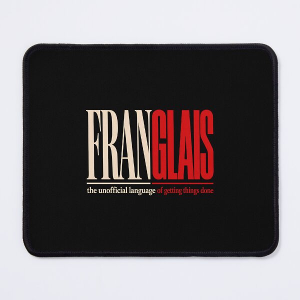 Item preview, Franglais Unofficial Language Montreal Typography Design designed and sold by Fenay Designs.
