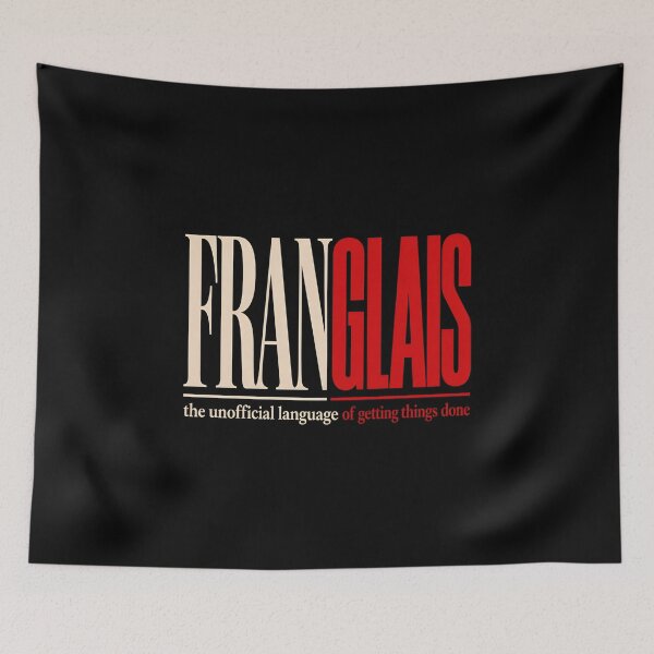 Item preview, Franglais Unofficial Language Montreal Typography Design designed and sold by Fenay Designs.