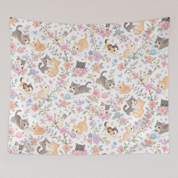 Item preview, Garden of Whiskers and Flowers designed and sold by Opps-diseño.