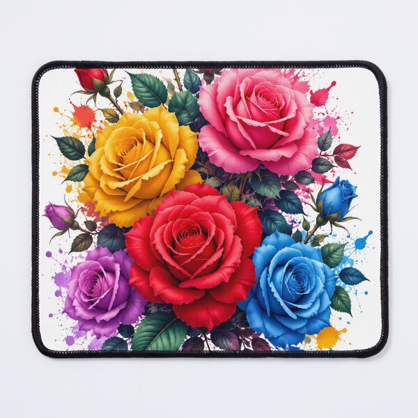 Item preview, colorful roses designed and sold by Vibeprintstyle.