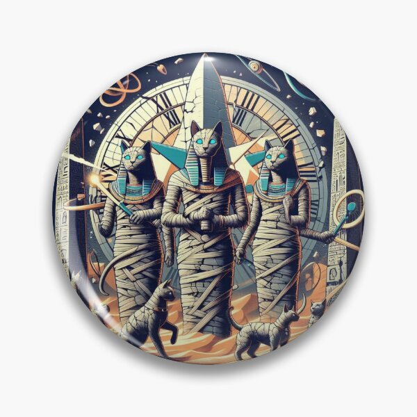 Item preview, Cosmic Cat Pharaohs – Time of Eternity  designed and sold by Dogandesighn.