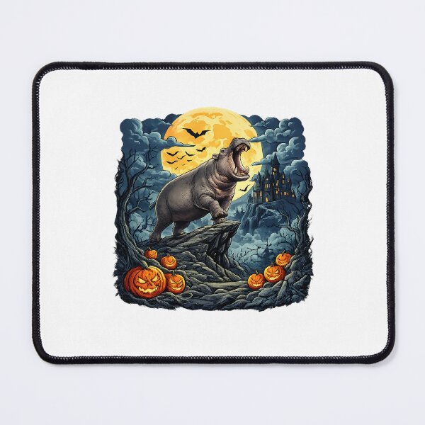 Item preview, funny West Highland White Terrier Moon spooky hippo halloween designed and sold by ArtDesignTp.