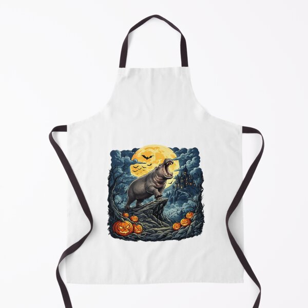 Item preview, funny West Highland White Terrier Moon spooky hippo halloween designed and sold by ArtDesignTp.