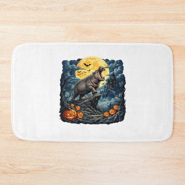 Item preview, funny West Highland White Terrier Moon spooky hippo halloween designed and sold by ArtDesignTp.