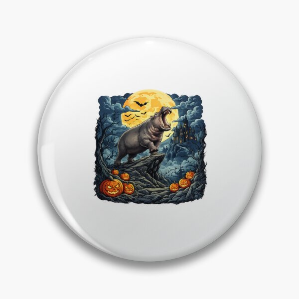 Item preview, funny West Highland White Terrier Moon spooky hippo halloween designed and sold by ArtDesignTp.