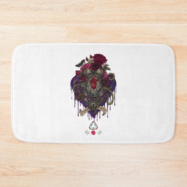 Item preview, Eterna Vota – Gothic Heart Lock & Skeleton Hands designed and sold by m-yoga-store.