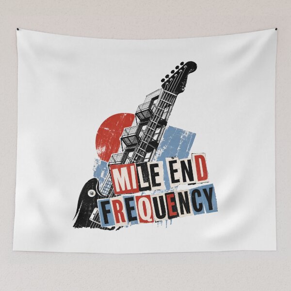 Item preview, Mile End Frequency Montreal Guitar Architecture Art designed and sold by Fenay Designs.