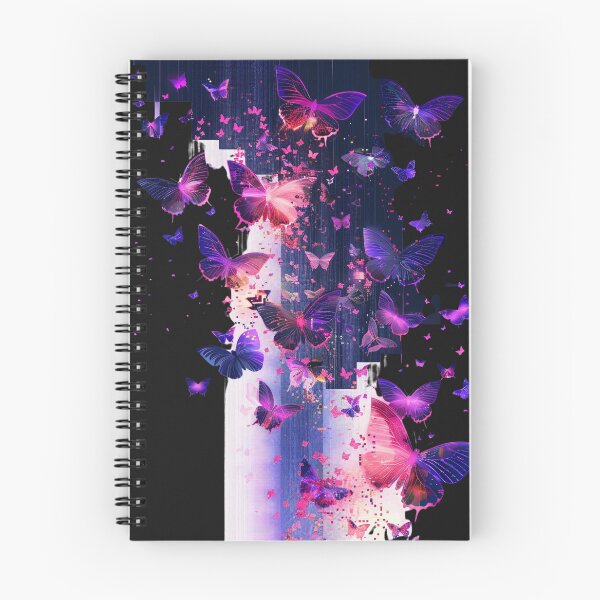 Item preview, Pixelated Butterfly Swarm - Glitch Art & Vaporwave Design designed and sold by STATIC SOUL.