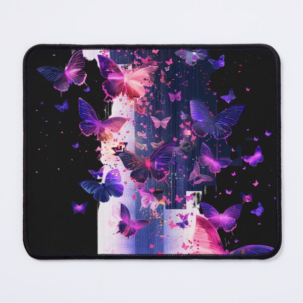 Item preview, Pixelated Butterfly Swarm - Glitch Art & Vaporwave Design designed and sold by STATIC SOUL.