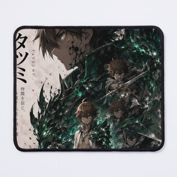 Item preview, Tatsumi Dragon Warrior Anime Poster | Dark Fantasy Sword Fighter Green Dragon Energy Art designed and sold by Dyan4.