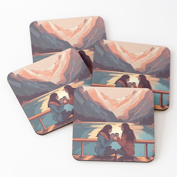 Item preview, Cozy Couple Love Illustration Design designed and sold by MMV2612.