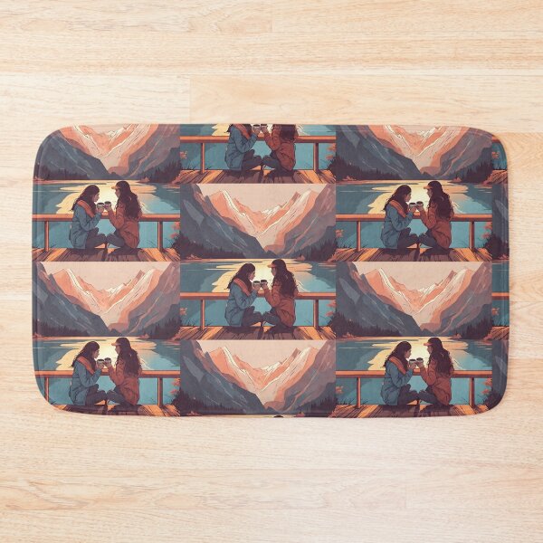 Item preview, Cozy Couple Love Illustration Design designed and sold by MMV2612.