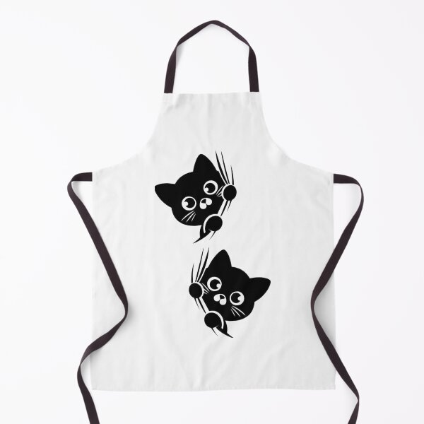 Item preview, Two Peeking Black Cats Cute Silhouette Illustration designed and sold by Macias123.
