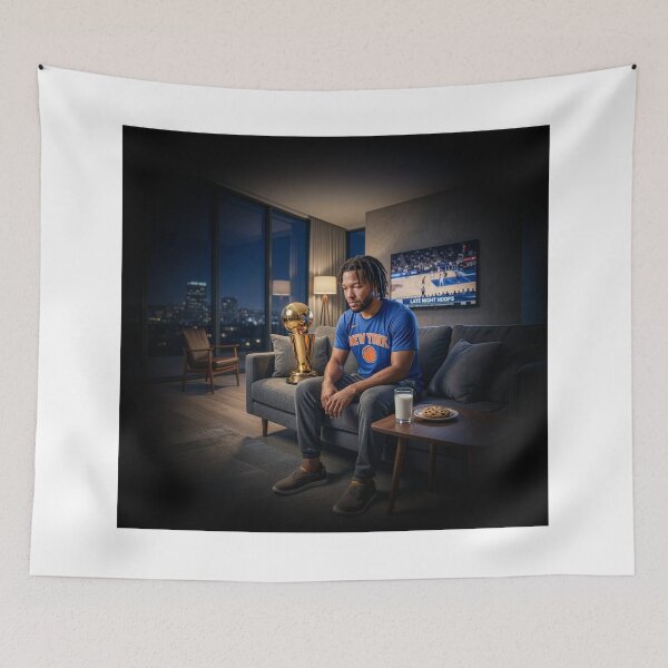 Item preview, Jalen Brunson NBA Finals MVP Portrait designed and sold by Home Decor Art.