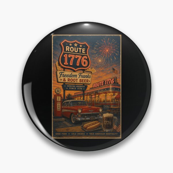 Item preview, Vintage Americana Roadside Diner designed and sold by TheTrendsDesk.