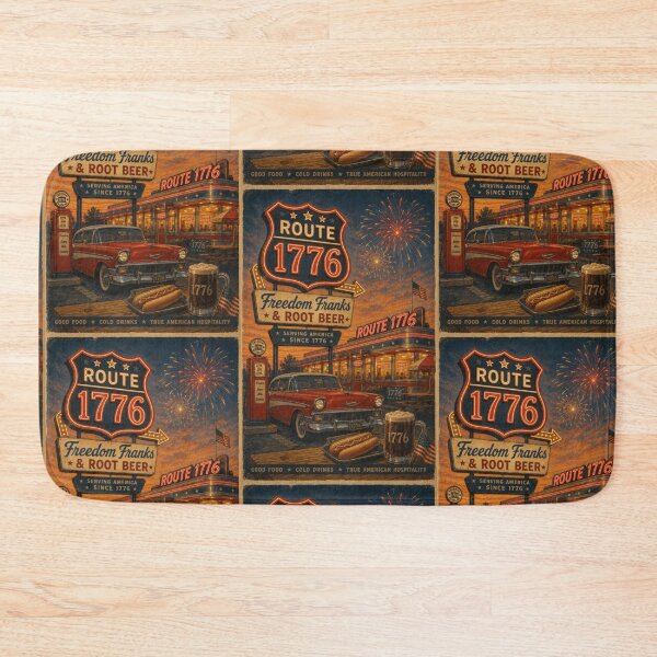 Item preview, Vintage Americana Roadside Diner designed and sold by TheTrendsDesk.