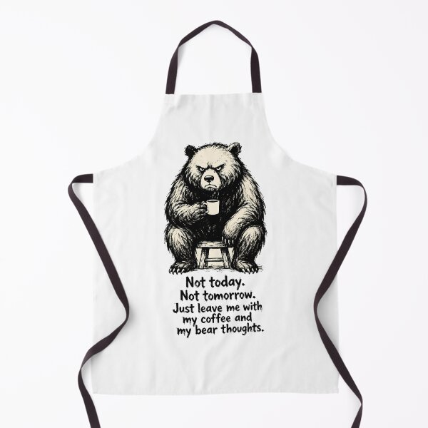 Item preview, Not Today Not Tomorrow — Grumpy Bear Coffee Funny Quote T-Shirt & Art Print designed and sold by AbderraimArt.