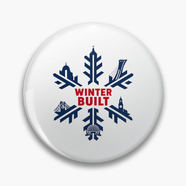 Item preview, Winter Built Montreal Landmark Snowflake Graphic designed and sold by Fenay Designs.