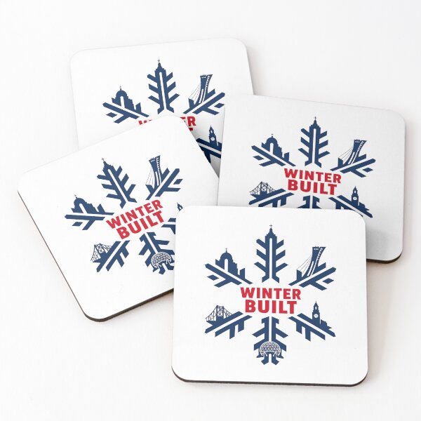 Item preview, Winter Built Montreal Landmark Snowflake Graphic designed and sold by Fenay Designs.
