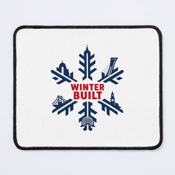 Item preview, Winter Built Montreal Landmark Snowflake Graphic designed and sold by Fenay Designs.
