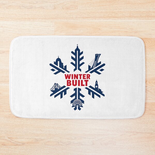 Item preview, Winter Built Montreal Landmark Snowflake Graphic designed and sold by Fenay Designs.