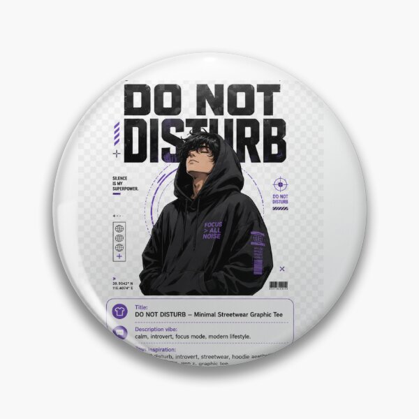 Item preview, Do Not Disturb-Streetwear Attitude Graphic Tee designed and sold by designsvetlana1.