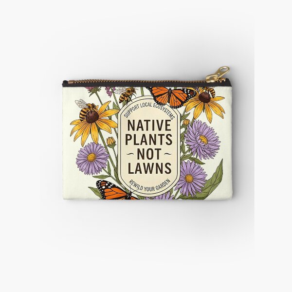 Item preview, Vintage Native Plants Not Lawns Pollinator Garden Art designed and sold by SholoStudio.