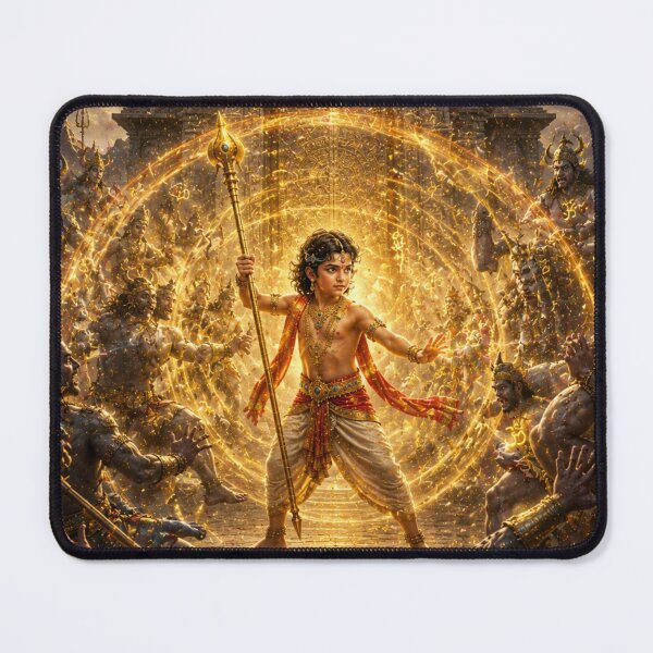 Item preview, Ganesha Birth Story Series – Lord Shiva and Young Ganesha Cosmic Confrontation designed and sold by Homyar.