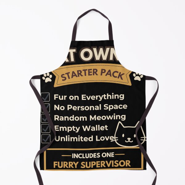 Item preview, Cat Owner Starter Pack Funny Cat Lover Checklist T-Shirt designed and sold by Uvclick.