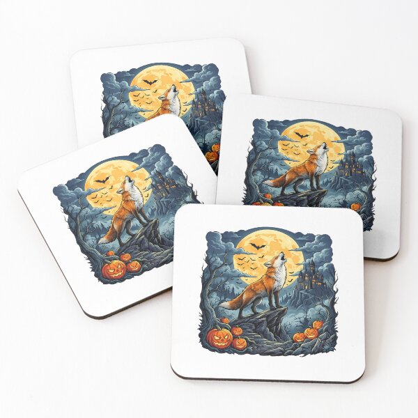 Item preview, funny West Highland White Terrier Moon  cat humor halloween designed and sold by ArtDesignTp.