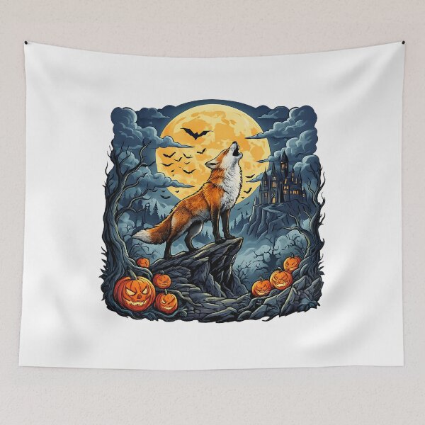Item preview, funny West Highland White Terrier Moon  cat humor halloween designed and sold by ArtDesignTp.