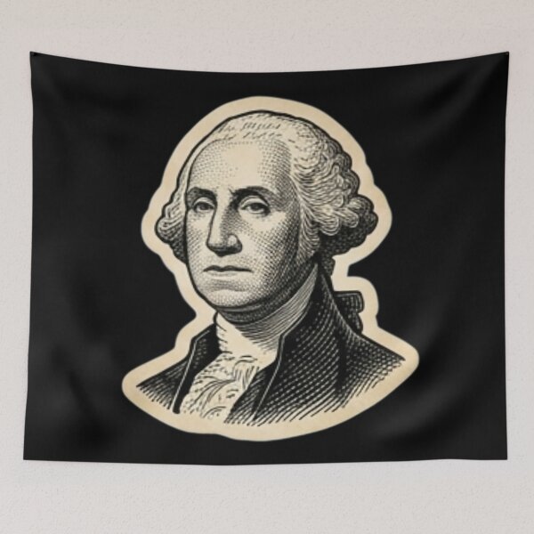 Item preview, Vintage George Washington Portrait 1776 Revolutionary War Engraving designed and sold by DarkOriginArts.
