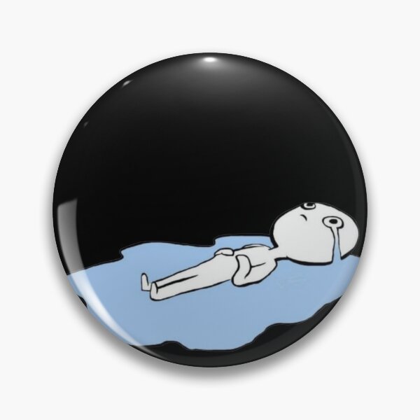 Item preview, Depression Crying sticker designed and sold by yellowslippers1.