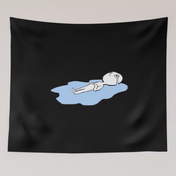 Item preview, Depression Crying sticker designed and sold by yellowslippers1.