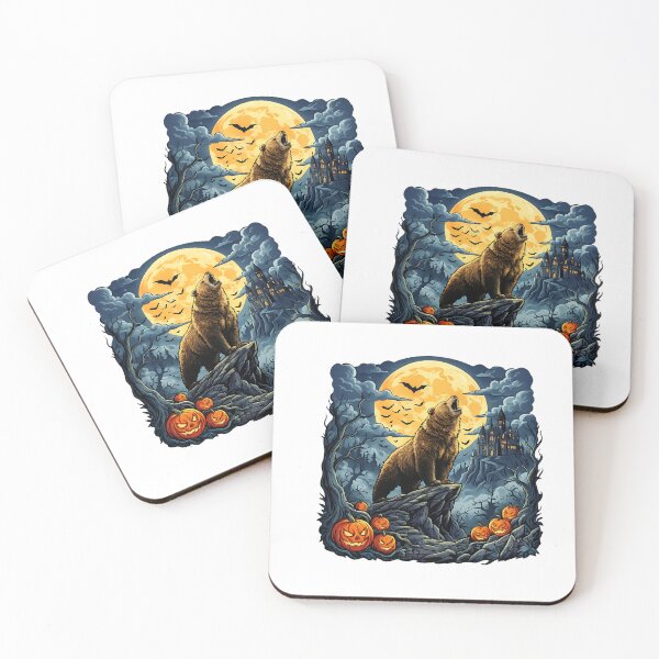 Item preview, spooky fox West Highland White Terrier Moon halloween designed and sold by ArtDesignTp.
