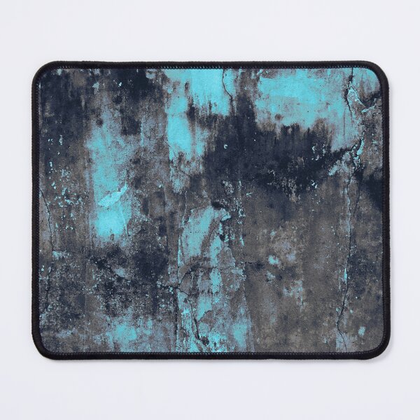 Item preview, Cyberpunk Cyan and Black Grunge Texture - Neon Blue Distressed Concrete Pattern designed and sold by L&L.